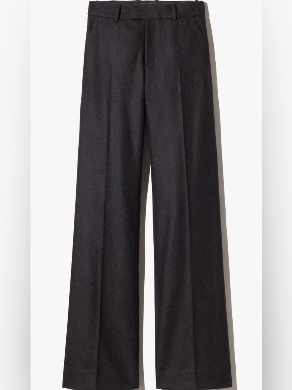 Nili Lotan. Bethany Straight Leg Wool Pant. Medium Charcoal. Size 2.